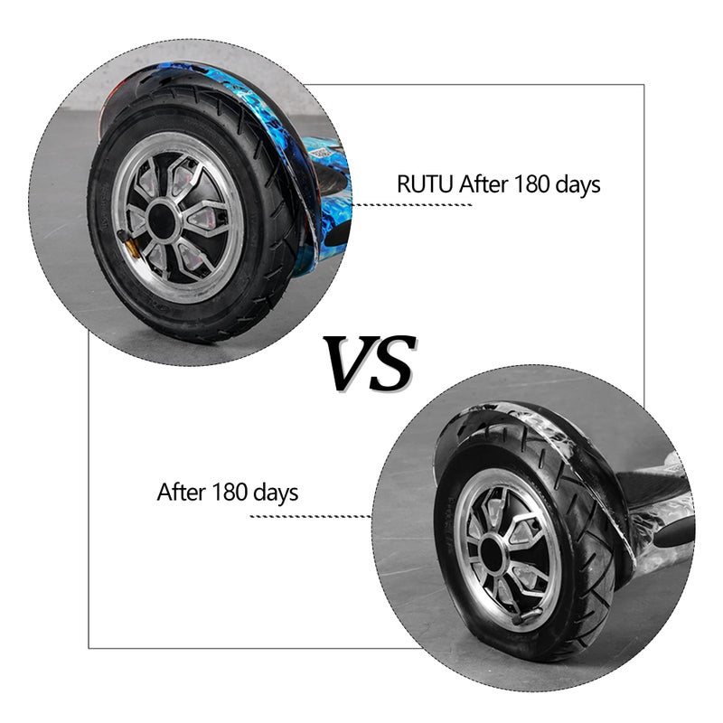 RUTU Inner Tube Set - Heavy-Duty 10x2 10x2.125 Inner Tube Replacement for 2-Wheel Self-Balancing Electric Scooter Kid's Bike, Trike Strollers -TR87 Angled Copper Valve Stem, Butyl Rubber Construction - Image 5